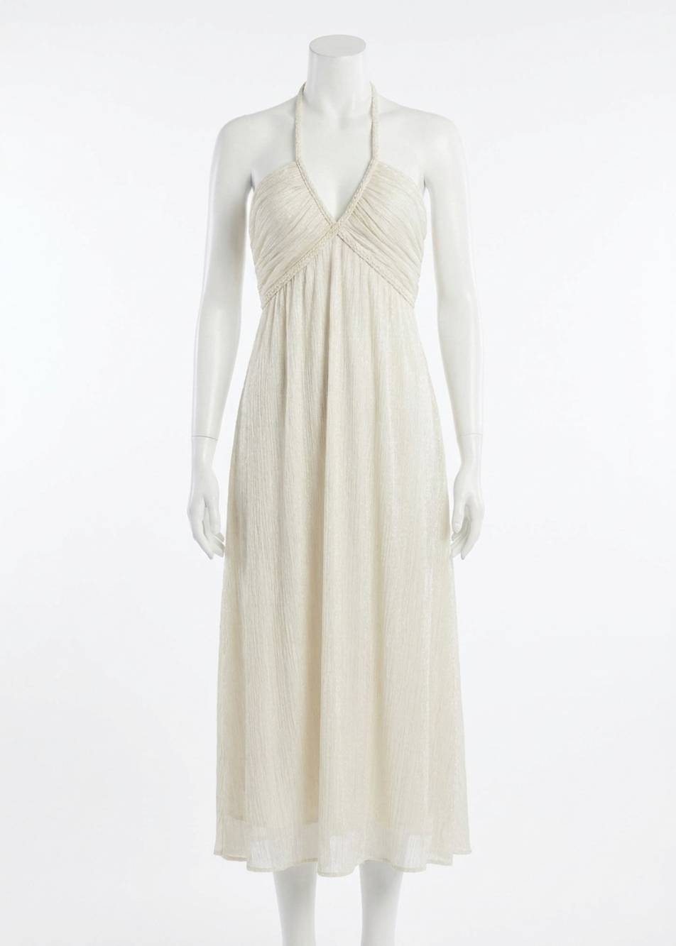 NEW CAMI NYC sonoma halter midi dress in white